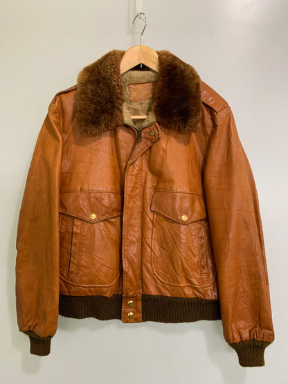 【現状渡し品】【メンズ】 WILLIAM BARRY ウイリアムバリー 70'S G-1 "ピンナップガール" アウター 146-250415-AS-3-min サイズ：38 カラー：ブラウン 万代Net店