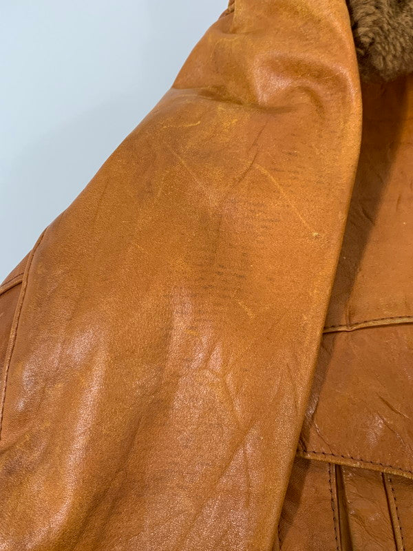 【現状渡し品】【メンズ】 WILLIAM BARRY ウイリアムバリー 70'S G-1 "ピンナップガール" アウター 146-250415-AS-3-min サイズ：38 カラー：ブラウン 万代Net店