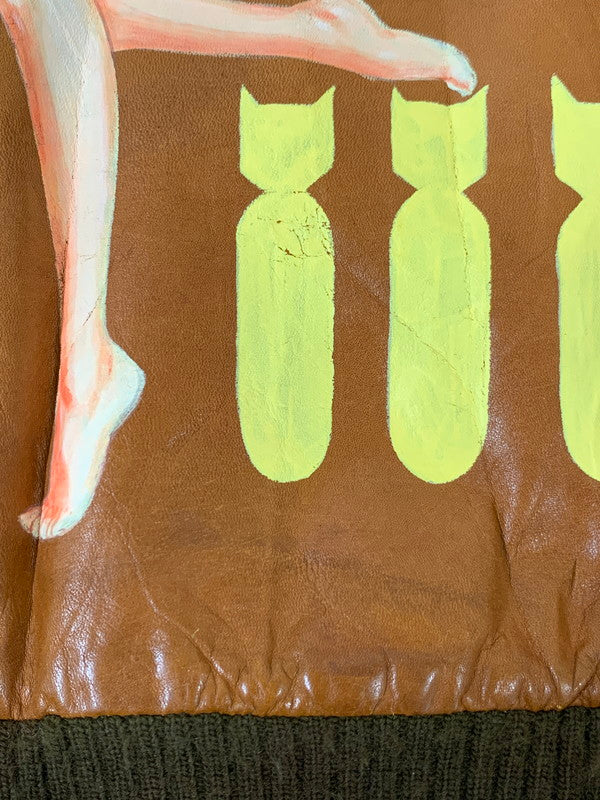 【現状渡し品】【メンズ】 WILLIAM BARRY ウイリアムバリー 70'S G-1 "ピンナップガール" アウター 146-250415-AS-3-min サイズ：38 カラー：ブラウン 万代Net店