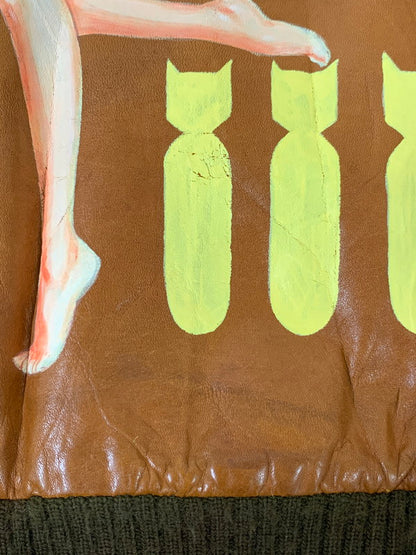 【現状渡し品】【メンズ】 WILLIAM BARRY ウイリアムバリー 70'S G-1 "ピンナップガール" アウター 146-250415-AS-3-min サイズ：38 カラー：ブラウン 万代Net店