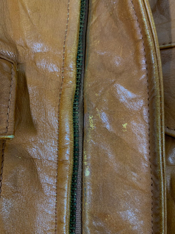 【現状渡し品】【メンズ】 WILLIAM BARRY ウイリアムバリー 70'S G-1 "ピンナップガール" アウター 146-250415-AS-3-min サイズ：38 カラー：ブラウン 万代Net店