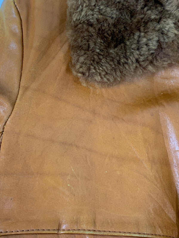 【現状渡し品】【メンズ】 WILLIAM BARRY ウイリアムバリー 70'S G-1 "ピンナップガール" アウター 146-250415-AS-3-min サイズ：38 カラー：ブラウン 万代Net店