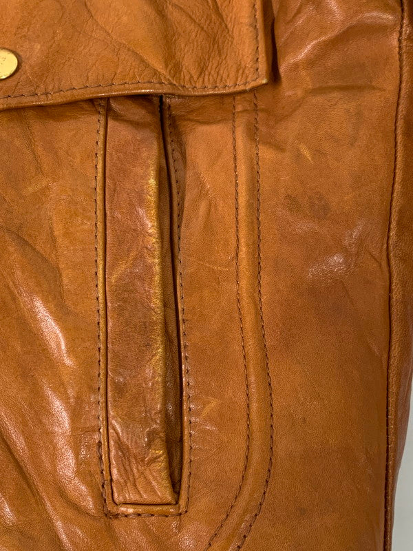 【現状渡し品】【メンズ】 WILLIAM BARRY ウイリアムバリー 70'S G-1 "ピンナップガール" アウター 146-250415-AS-3-min サイズ：38 カラー：ブラウン 万代Net店