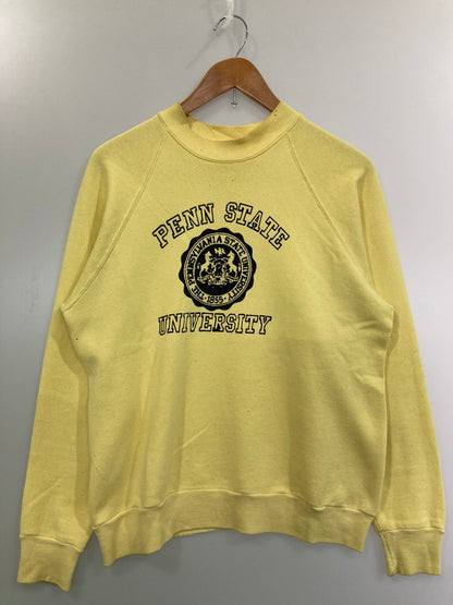 【現状渡し品】【メンズ】 RUSSEL ATHLETIC ラッセルアスレティック COLLEGE LOGO SWEATSHIRT スウェットシャツ 146-250419-ks-95-min サイズ：L カラー：イエロー 万代Net店