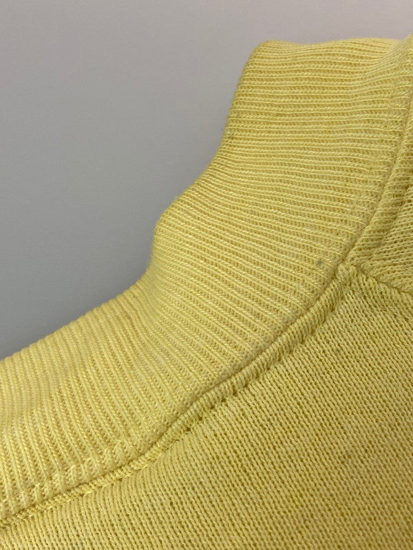 【現状渡し品】【メンズ】 RUSSEL ATHLETIC ラッセルアスレティック COLLEGE LOGO SWEATSHIRT スウェットシャツ 146-250419-ks-95-min サイズ：L カラー：イエロー 万代Net店