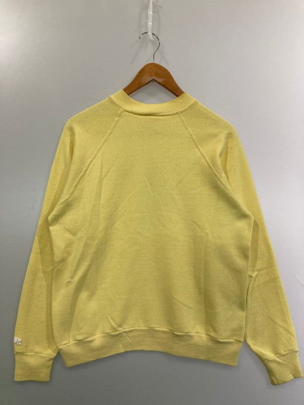 【現状渡し品】【メンズ】 RUSSEL ATHLETIC ラッセルアスレティック COLLEGE LOGO SWEATSHIRT スウェットシャツ 146-250419-ks-95-min サイズ：L カラー：イエロー 万代Net店