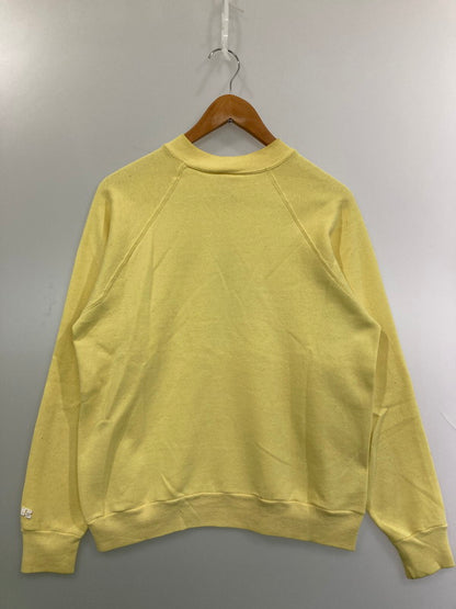 【現状渡し品】【メンズ】 RUSSEL ATHLETIC ラッセルアスレティック COLLEGE LOGO SWEATSHIRT スウェットシャツ 146-250419-ks-95-min サイズ：L カラー：イエロー 万代Net店