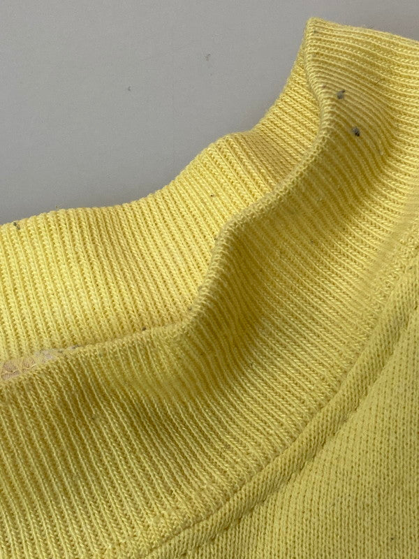 【現状渡し品】【メンズ】 RUSSEL ATHLETIC ラッセルアスレティック COLLEGE LOGO SWEATSHIRT スウェットシャツ 146-250419-ks-95-min サイズ：L カラー：イエロー 万代Net店