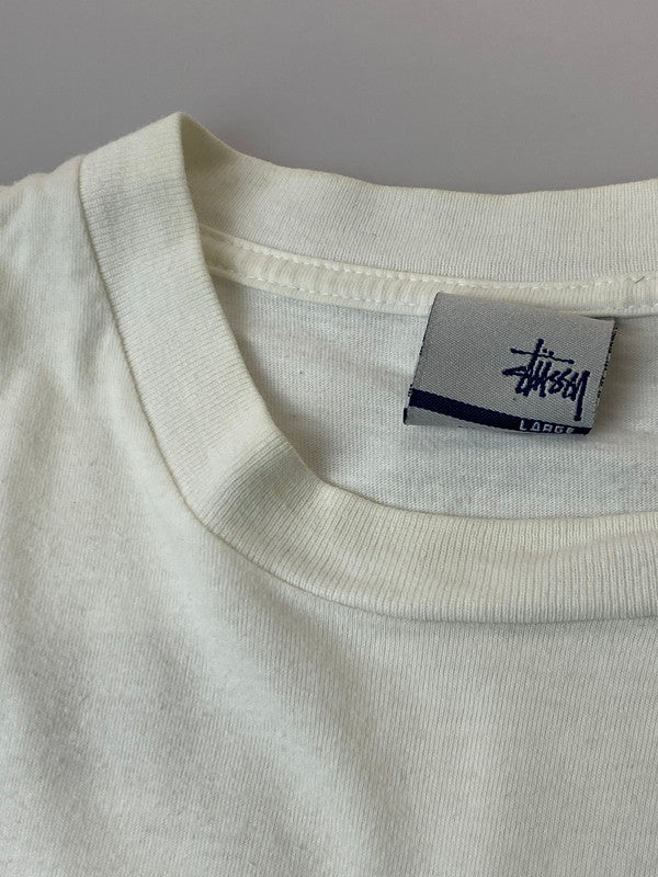 【現状渡し品】【メンズ】 OLD STUSSY オールドステューシー 00S BRUCE LEE TEE Tシャツ トップス 142-250419-ks-04-min サイズ：L カラー：ホワイト 万代Net店