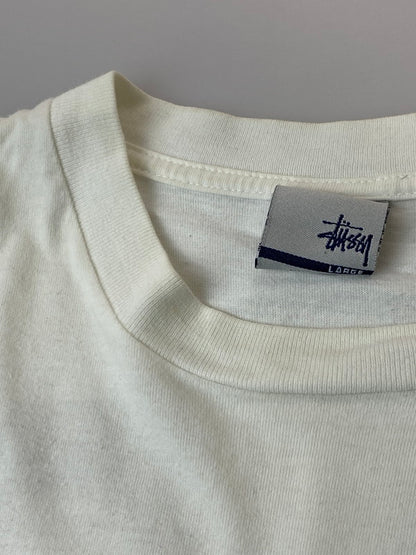 【現状渡し品】【メンズ】 OLD STUSSY オールドステューシー 00S BRUCE LEE TEE Tシャツ トップス 142-250419-ks-04-min サイズ：L カラー：ホワイト 万代Net店