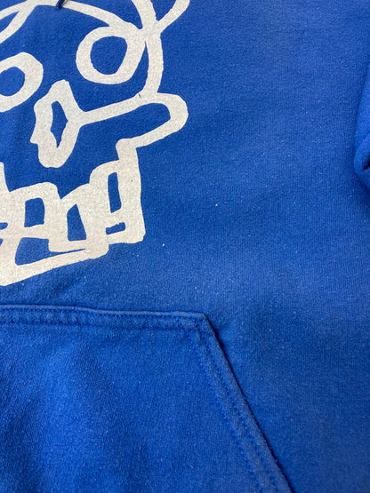 【中古品】【メンズ】 BRIDGE SKATEBOARD SHOP ブリッジ スケートボード ショップ PULL OVER HOODIE プルオーバー フーディ メンズ パーカー トップス 142-250417-em-04-min サイズ：M カラー：ブルー 万代Net店