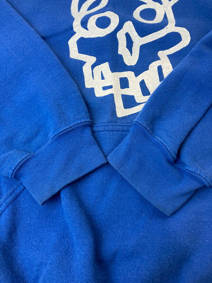 【中古品】【メンズ】 BRIDGE SKATEBOARD SHOP ブリッジ スケートボード ショップ PULL OVER HOODIE プルオーバー フーディ メンズ パーカー トップス 142-250417-em-04-min サイズ：M カラー：ブルー 万代Net店