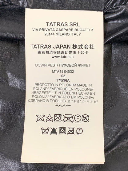 【中古品】【メンズ】 TATRAS タトラス MTA18S4532 AGAPANTO ブロックキルトライトダウンベスト 141-250419-ks-54-min サイズ：3 カラー：ブラック 万代Net店