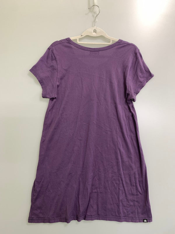 【中古品】【レディース】 HYSTERIC GLAMOUR ヒステリックグラマー S/S LONG TEE 半袖 ロング Ｔシャツ レディース トップス 170-250728-em-21-min サイズ：FREE カラー：パープル 万代Net店