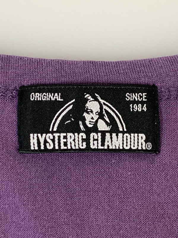 【中古品】【レディース】 HYSTERIC GLAMOUR ヒステリックグラマー S/S LONG TEE 半袖 ロング Ｔシャツ レディース トップス 170-250728-em-21-min サイズ：FREE カラー：パープル 万代Net店