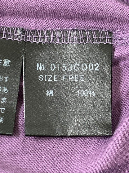 【中古品】【レディース】 HYSTERIC GLAMOUR ヒステリックグラマー S/S LONG TEE 半袖 ロング Ｔシャツ レディース トップス 170-250728-em-21-min サイズ：FREE カラー：パープル 万代Net店