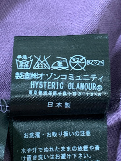 【中古品】【レディース】 HYSTERIC GLAMOUR ヒステリックグラマー S/S LONG TEE 半袖 ロング Ｔシャツ レディース トップス 170-250728-em-21-min サイズ：FREE カラー：パープル 万代Net店