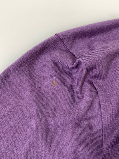 【中古品】【レディース】 HYSTERIC GLAMOUR ヒステリックグラマー S/S LONG TEE 半袖 ロング Ｔシャツ レディース トップス 170-250728-em-21-min サイズ：FREE カラー：パープル 万代Net店