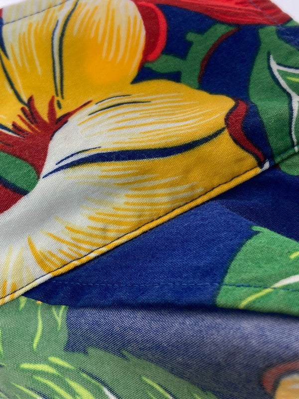 【中古品】【メンズ】 POLO RALPH LAUREN ポロ・ラルフローレン 90S HIBISCUS ALOHASHIRT ハイビスカス アロハシャツ 90年代 メンズ トップス 146-250417-em-13-min サイズ：XL カラー：ブルー 万代Net店