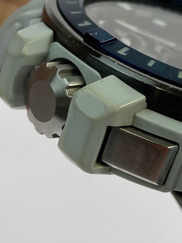 【中古品】【メンズ】 G-SHOCK ジーショック GWN-Q1000-7AJF ガルフマスター カシオ 樹脂バンド カジュアル スポーツ アナログ 196-250418-em-23-min カラー：ホワイト 万代Net店