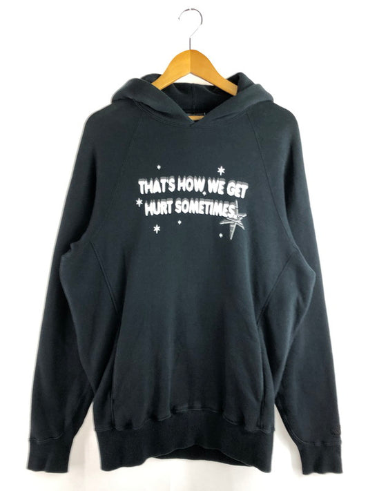 【中古品】【メンズ】 HOW WE GET HURT SOMETIMES HOODIE プリント フーディー パーカー トップス 142-251028-rt-17-tag サイズ：XL カラー：ブラック 万代Net店