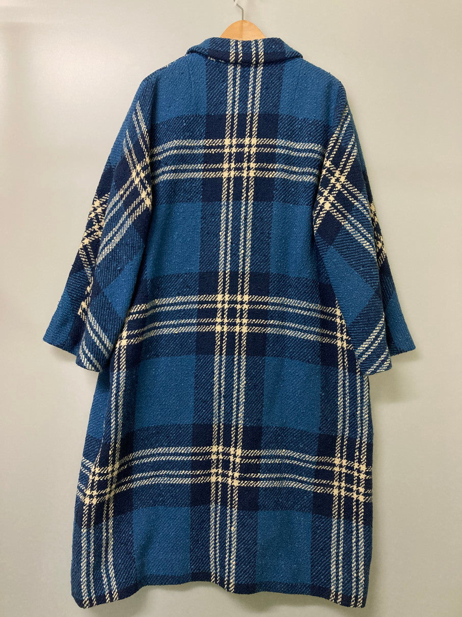 【現状渡し品】【メンズ】 YORKLAND ヨークランド LONG COAT ロング コート アウター 146-251012-ks-10-min サイズ：9AR カラー：ブルー系 万代Net店