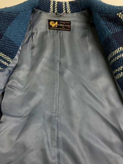 【現状渡し品】【メンズ】 YORKLAND ヨークランド LONG COAT ロング コート アウター 146-251012-ks-10-min サイズ：9AR カラー：ブルー系 万代Net店