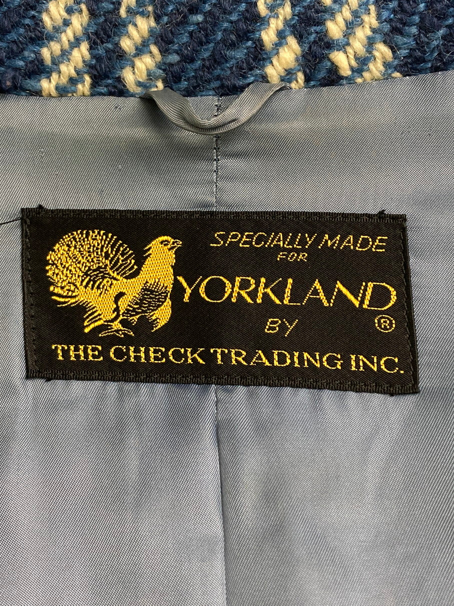 【現状渡し品】【メンズ】 YORKLAND ヨークランド LONG COAT ロング コート アウター 146-251012-ks-10-min サイズ：9AR カラー：ブルー系 万代Net店