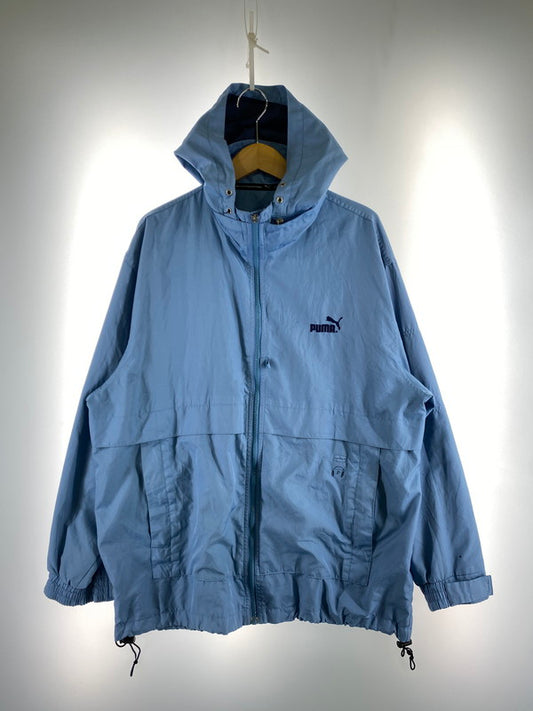 【現状渡し品】【メンズ】 PUMA プーマ 90S NYLON JACKET ナイロンジャケット 146-250727-ks-22-min サイズ：L カラー：ライトブルー 万代Net店