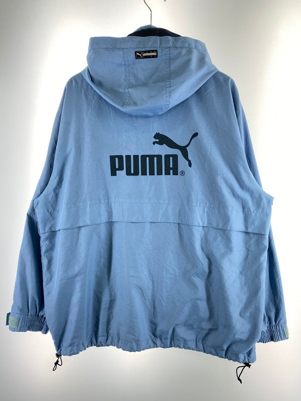 【現状渡し品】【メンズ】 PUMA プーマ 90S NYLON JACKET ナイロンジャケット 146-250727-ks-22-min サイズ：L カラー：ライトブルー 万代Net店