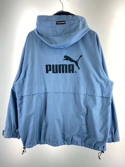 【現状渡し品】【メンズ】 PUMA プーマ 90S NYLON JACKET ナイロンジャケット 146-250727-ks-22-min サイズ：L カラー：ライトブルー 万代Net店