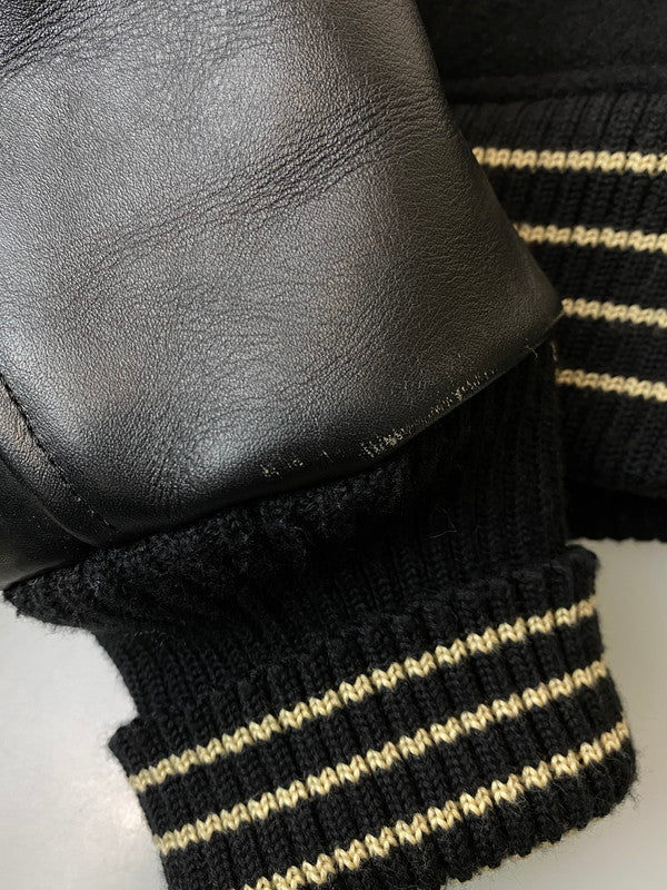 【現状渡し品】【メンズ】 WHITESVILLE ホワイツビル WV10286 287 FULL DECO STADIUM JACKET スタジアムジャケット 145-250419-ks-30-min サイズ：38 カラー：ブラック 万代Net店