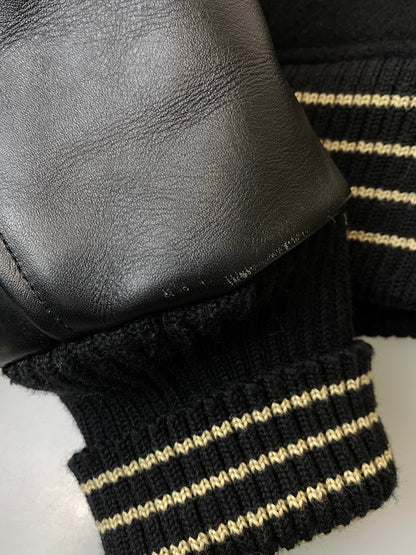 【現状渡し品】【メンズ】 WHITESVILLE ホワイツビル WV10286 287 FULL DECO STADIUM JACKET スタジアムジャケット 145-250419-ks-30-min サイズ：38 カラー：ブラック 万代Net店