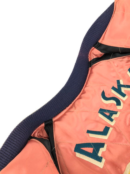 【中古品】【メンズ】 東洋エンタープライズ トーヨーエンタープライズ TAILOR 東洋 REVERSIBLE SOUVENIR JACKET M18427 リバーシブル スーベニアジャケット ALASKA 別珍 スカジャン ライトアウター 145-251114-yy-20-tag サイズ：M カラー：ブラック/ピンク 万代Net店