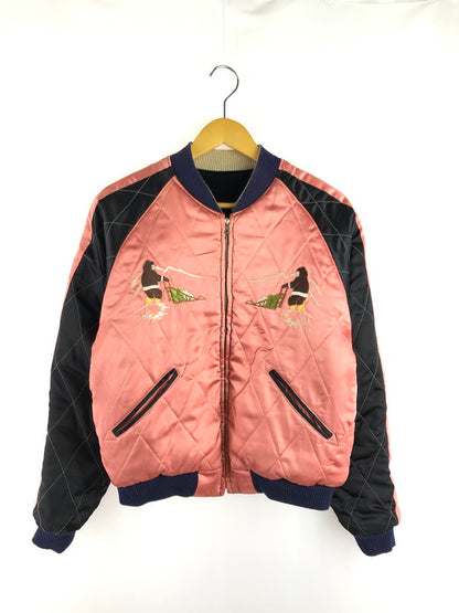 【中古品】【メンズ】 東洋エンタープライズ トーヨーエンタープライズ TAILOR 東洋 REVERSIBLE SOUVENIR JACKET M18427 リバーシブル スーベニアジャケット ALASKA 別珍 スカジャン ライトアウター 145-251114-yy-20-tag サイズ：M カラー：ブラック/ピンク 万代Net店