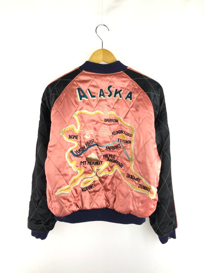 【中古品】【メンズ】 東洋エンタープライズ トーヨーエンタープライズ TAILOR 東洋 REVERSIBLE SOUVENIR JACKET M18427 リバーシブル スーベニアジャケット ALASKA 別珍 スカジャン ライトアウター 145-251114-yy-20-tag サイズ：M カラー：ブラック/ピンク 万代Net店