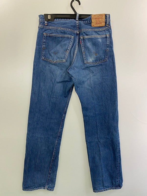 【中古品】【メンズ】 DOUBLE WORKS ダブルワークス 初期ラグドールパッチ DENIM PANTS デニムパンツ 156-250419-ks-48-min サイズ：32 カラー：インディゴ 万代Net店