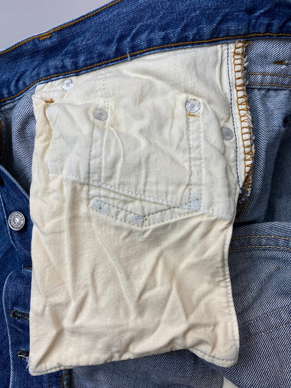 【中古品】【メンズ】 DOUBLE WORKS ダブルワークス 初期ラグドールパッチ DENIM PANTS デニムパンツ 156-250419-ks-48-min サイズ：32 カラー：インディゴ 万代Net店