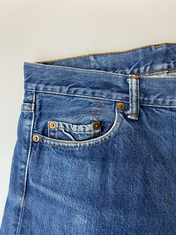 【中古品】【メンズ】 DOUBLE WORKS ダブルワークス 初期ラグドールパッチ DENIM PANTS デニムパンツ 156-250419-ks-48-min サイズ：32 カラー：インディゴ 万代Net店
