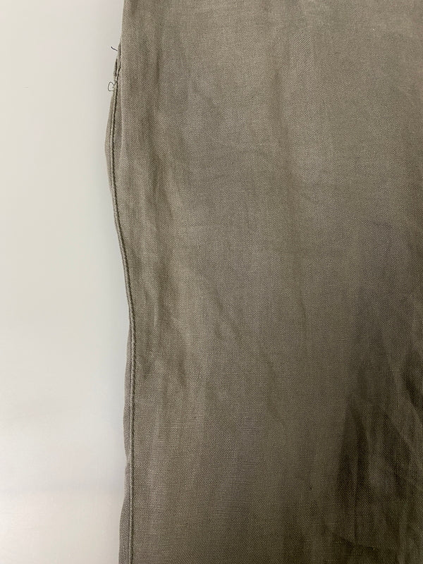 【中古品】【メンズ】 EDDIE BAUER エディーバウアー 90S LINEN EASY PANT リネン イージー パンツ 90年代 ボトムス ヴィンテージ 155-260702-hu-46-min カラー：グレー/グリーン系 万代Net店