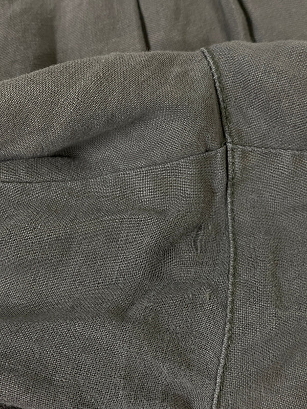 【中古品】【メンズ】 EDDIE BAUER エディーバウアー 90S LINEN EASY PANT リネン イージー パンツ 90年代 ボトムス ヴィンテージ 155-260702-hu-46-min カラー：グレー/グリーン系 万代Net店