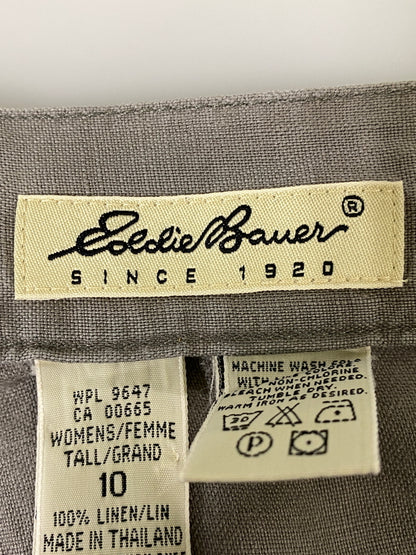 【中古品】【メンズ】 EDDIE BAUER エディーバウアー 90S LINEN EASY PANT リネン イージー パンツ 90年代 ボトムス ヴィンテージ 155-260702-hu-46-min カラー：グレー/グリーン系 万代Net店