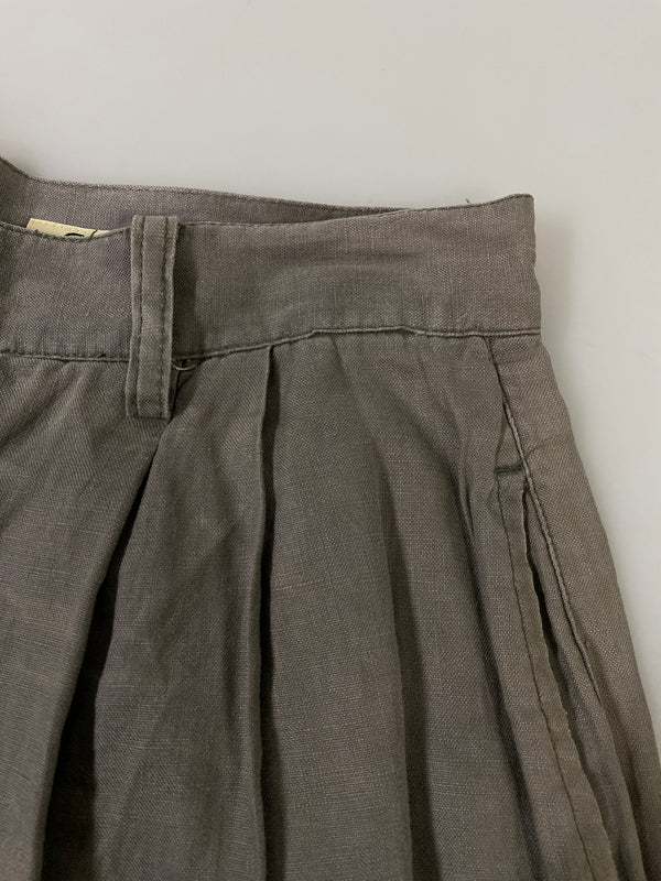 【中古品】【メンズ】 EDDIE BAUER エディーバウアー 90S LINEN EASY PANT リネン イージー パンツ 90年代 ボトムス ヴィンテージ 155-260702-hu-46-min カラー：グレー/グリーン系 万代Net店