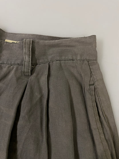 【中古品】【メンズ】 EDDIE BAUER エディーバウアー 90S LINEN EASY PANT リネン イージー パンツ 90年代 ボトムス ヴィンテージ 155-260702-hu-46-min カラー：グレー/グリーン系 万代Net店