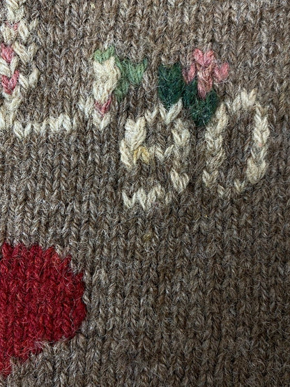 【中古品】【メンズ】 POLO COUNTRY ポロカントリー 90'S WOOL CARDIGAN ウールカーディガン 146-250419-ks-24-min サイズ：M カラー：ブラウン系 万代Net店