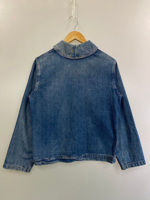 【現状渡し品】【メンズ】 U.S.NAVY ユーエスネイビー 40'S SHAWL COLLAR DENIM COVERALL デニムカバーオール 146-250419-ks-25-min サイズ：不明 カラー：インディゴ 万代Net店