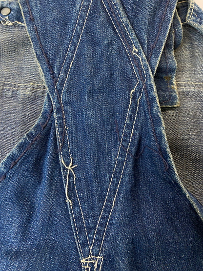 【現状渡し品】【メンズ】 POWER HOUSE パワーハウス 50'S DENIM OVERALL デニムオーバーオール 146-250419-ks-23-min サイズ：不明 カラー：インディゴ 万代Net店