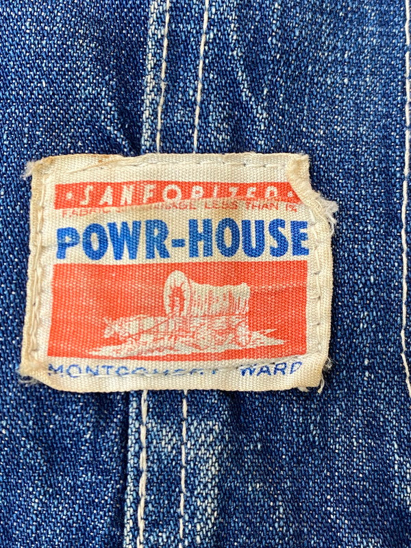 【現状渡し品】【メンズ】 POWER HOUSE パワーハウス 50'S DENIM OVERALL デニムオーバーオール 146-250419-ks-23-min サイズ：不明 カラー：インディゴ 万代Net店