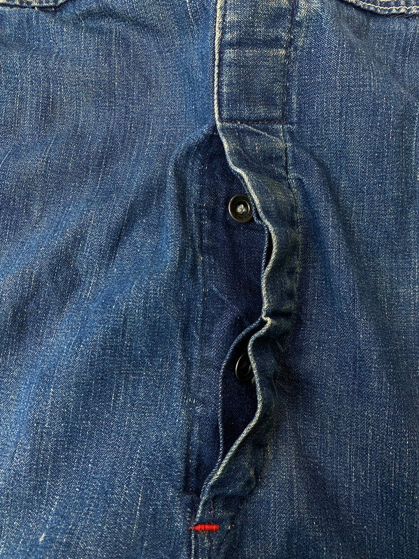 【現状渡し品】【メンズ】 POWER HOUSE パワーハウス 50'S DENIM OVERALL デニムオーバーオール 146-250419-ks-23-min サイズ：不明 カラー：インディゴ 万代Net店