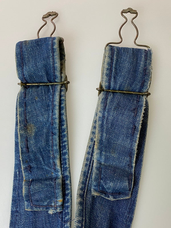 【現状渡し品】【メンズ】 POWER HOUSE パワーハウス 50'S DENIM OVERALL デニムオーバーオール 146-250419-ks-23-min サイズ：不明 カラー：インディゴ 万代Net店